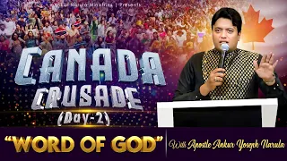 🇨🇦 CANADA CRUSADE DAY 2 🇨🇦 || WORD OF GOD BY APOSTLE ANKUR YOSEPH NARULA || Ankur Narula Ministries