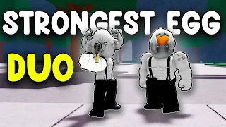 Trolling As The STRONGEST EGG Duo In Saitama Battlegrounds.. (Roblox)