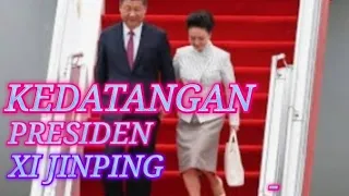 SAAT KEDATANGAN PRESIDEN XI JINPING DI BALI KTT G20 MEMBAWA MOBIL SENDIRI