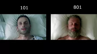 The Walking Dead  Episode 1 & Episode 100  Direct Parallels