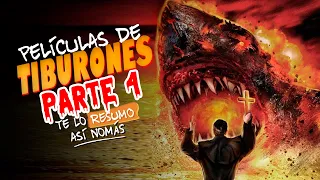 3 Películas De Tiburones | Tiburón De 5 Cabezas, Uno Que Es Robot y Un Tiburón Poseído | #TeLoResumo