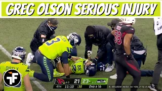 Greg Olsen Non-Contact Injury | Cardinals vs  Seahawks | NFL Week 11