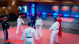 Chozen vs Cobra Kai's Senseis Fight Scene [4K] | Cobra Kai Season 5