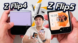 รีวิว Samsung Z Flip5 vs Z Flip4 หลังใช้งาน 1 เดือนเทียบ S23 Ultra ด้วย