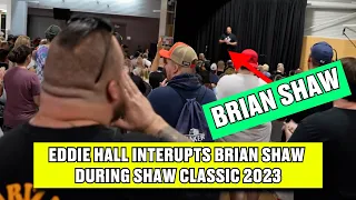 Eddie Hall Interupts Brian Shaw Speech During Shaw Classic 2023