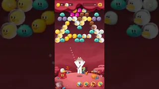 Line Bubble 2 901關 金兔兔（無道具、寵物Keroro)