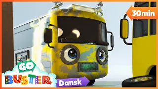 Robotten Buster  | Go Buster Dansk | Moonbug Børn Dansk - Sange og tegnefilm for børn