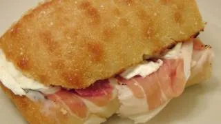 Prosciutto and Mozzarella Sandwich - My Favorite - By Laura Vitale - Laura in the Kitchen Ep 158