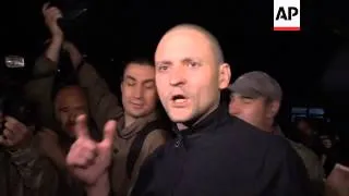 OPPOSITION LEADER UDALTSOV COMMENTS AFTER BEING RELEASED