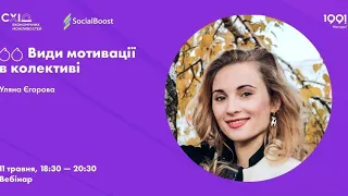 Види мотивації в колективі. Лекція Уляни Єгорової. 1991 Маріуполь