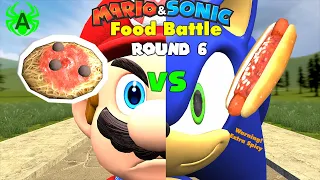 Mario VS Sonic Funny Animation: Food Battle 6 - Nintendo