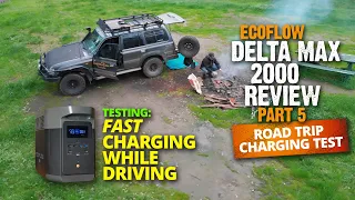 ROAD TRIP CHARGING TEST: How Fast Can I Charge The EcoFlow Delta Max While Driving?