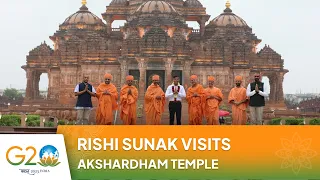 Rishi Sunak, Wife Akshata Murty Take A Break From G20, Visit Akshardham Temple