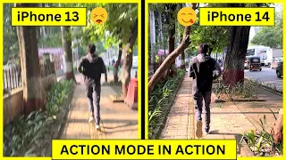 iPhone 13 vs iPhone 14 Action Mode Video Test | Stabilization Test and Comparison