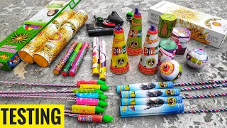 Testing new and different types of Diwali firecrackers 2019||CRACKERS KING