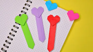 DIY  Origami- How to Make Heart Bookmark