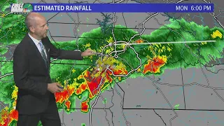 Strong storms sweep through Charlotte area