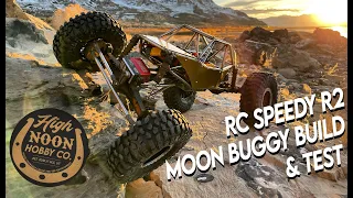 The RC Speedy R2 is a line killer! [Direct Capra drop-in Moon Buggy RC crawler kit build & 1st run]