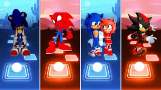 Sonic exe 🆚 Spider Man Sonic 🆚 Sonic love Amy Rose 🆚 Shadow Sonic  | Sonic EDM Rush Tiles Hop