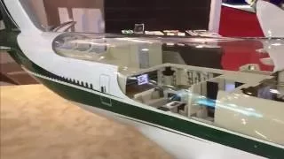 Flying palace BBJ Boeing 747 based private jet scale model