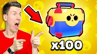 😱 я Открыл 100 МЕГАЯЩИКОВ и Вот Что Мне Выпало в Brawl Stars !