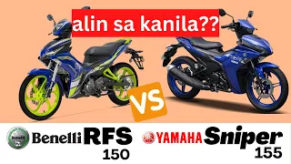 Yamaha Sniper 155 vs Benelli RFS 150 | Side by Side Comparison | Specs & Price | 2023 Philippines