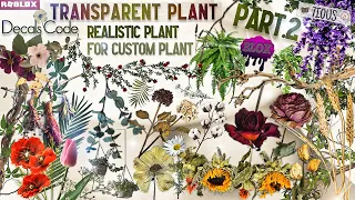 Transparent Plant Decals Part2 | Decals Ids | Bloxburg ROBLOX