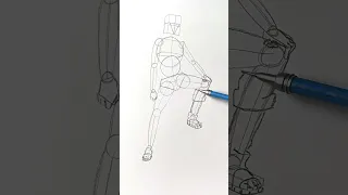 Draw Sasori Full body - step by step