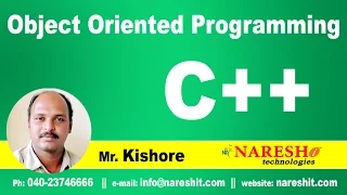 Object Oriented Programming Part 1 | C ++ Tutorial | Mr. Kishore