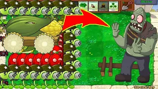 99 Gatling Pea Cob Cannon vs Giga Gargantuar Vs Zomboss - Plants vs Zombie Hack