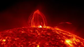 Fiery looping rain on The Sun | NASA