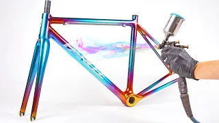 How To Candy Chrome Paint a Carbon Bike