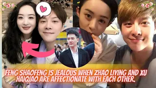 Feng Shaofeng is jealous when Zhao Liying and Xu Haiqiao are affectionate with each other.