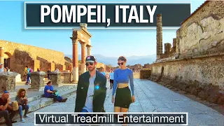 Ancient Ruins of Pompeii 🇮🇹 in Italy - 4K City Walks - Virtual Walks for Treadmill