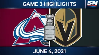 NHL Game Highlights | Avalanche vs. Golden Knights, Game 3 - June 4, 2021