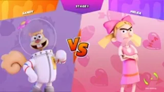Nickelodeon All-Star Brawl Gameplay Walkthrough Part 8 - Sandy vs Helga