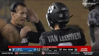 NCAAF 2021 BYU at Utah State 4th Quarter