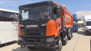 Scania G 410 XT B8x4Hz CNG Tipper Truck (2019) Exterior and Interior