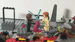 Anakin vs obi wan in a nutshell a Lego stop motion