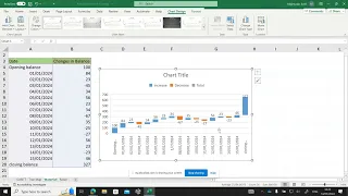 Excel: Waterfall Chart