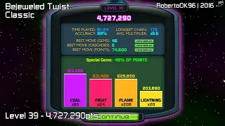 Bejeweled Twist: Classic Mode (4,727,290pts, LEVEL 39)