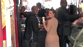 Kim Kardashian and Kanye West : Boat and Ice Cream in Cannes