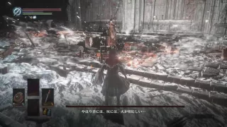 【ダークソウル3 DLC】黒い炎のフリーデ SL1、8周目、ノーダメージ ／ DARK SOULS III - Blackflame Friede, SL1 NG+7, no dmg