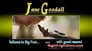 Jane Goodall video Earth Day Bigfoot Global world chimps UN Peace Night Fright Show / Brent Holland