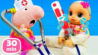 👶Pourquoi Baby Alive pleure? 30 MIN de jeux avec poupons et jouets pour enfants.