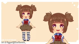 Live2D Model Art and Rig: A-Chan