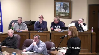 Fergus Falls MN City Council Meeting 1-16-2024