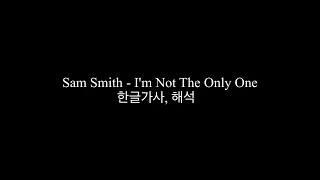 Sam Smith - I'm Not The Only One 한글가사, 해석