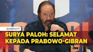 Ungkap Sikap NasDem soal Hasil Pemilu 2024, Surya Paloh: Selamat Kepada Prabowo-Gibran!