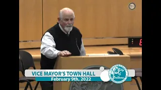 Vice Mayor's Town Hall Meeting - February 9th, 2022